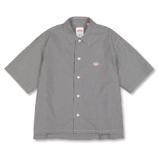 Danton                                             Half Sleeve Shirt - Black Gingham