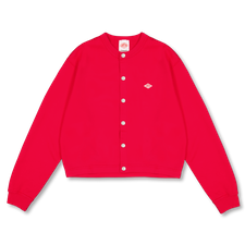 Danton                                             Dot Button Crew Neck Cardigan - Red