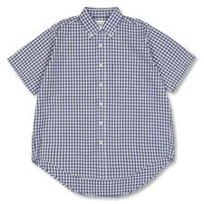 BEAMS BOY BOY Check Big BD Shirt - Navy