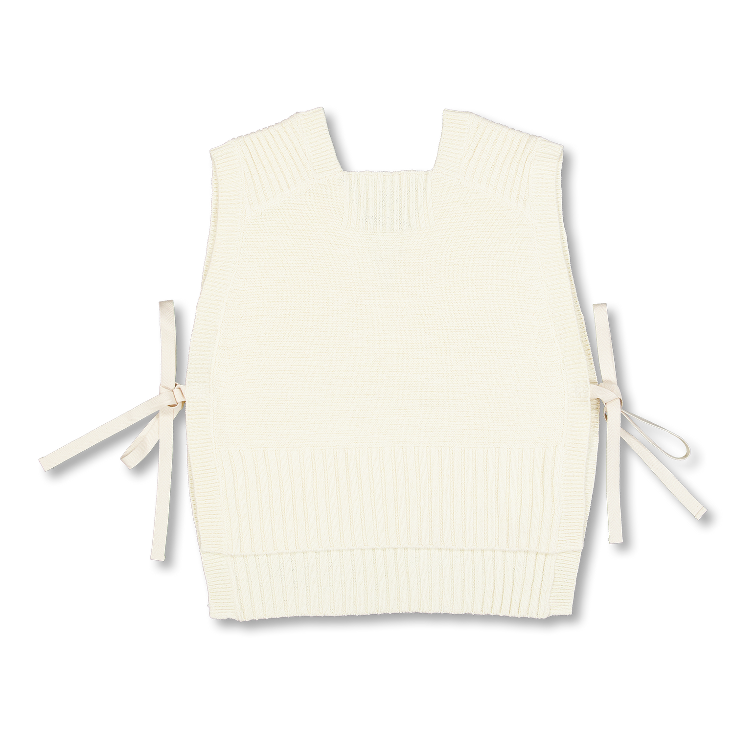 BEAMS BOY Side Ribbon Red Cross Vest Ivory | Nitty Gritty