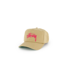 Stüssy Big Stock Mid Depth Cap - Khaki