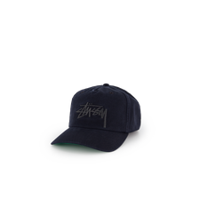 Stüssy Big Stock Mid Depth Cap - Navy Eclipse
