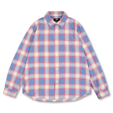 Stüssy Beach Ombre Plaid Shirt - Blue