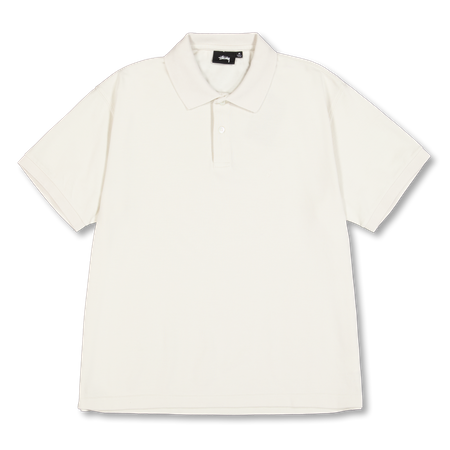 Stüssy Classic Pique Polo Off White | Nitty Gritty