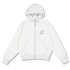 Stüssy Dot Surf Zip Hood - Ash Heather