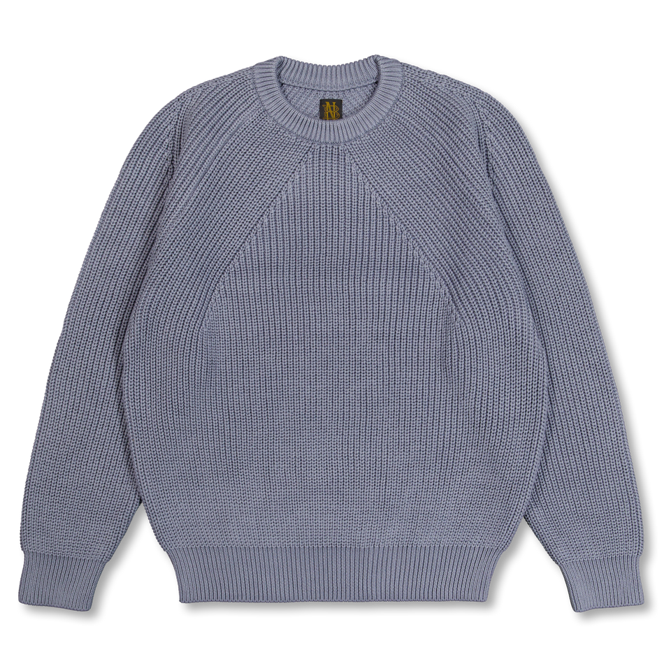 Batoner Signature Crew Neck Gray Sax | Nitty Gritty
