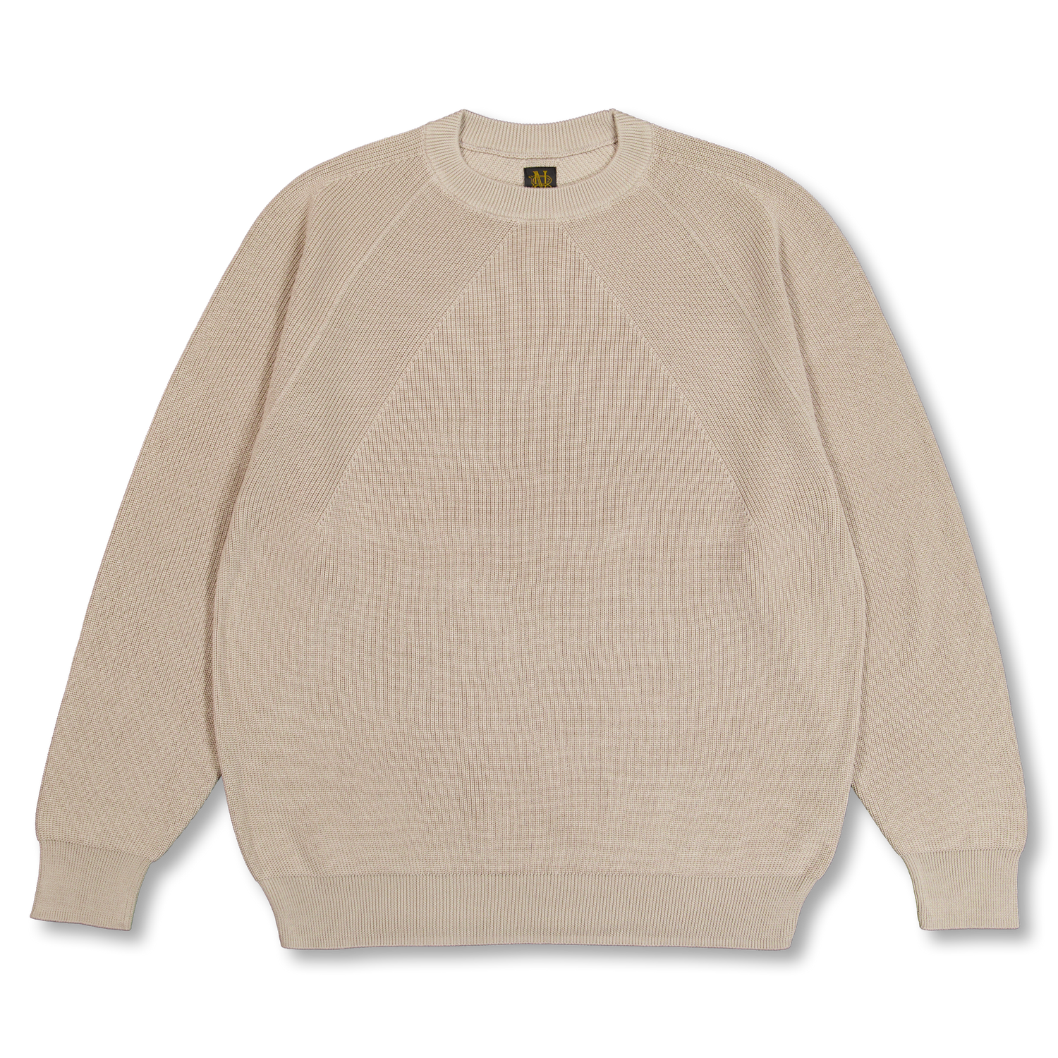 Batoner Caribbean Sea Island Cotton Signature Crew Neck Greige