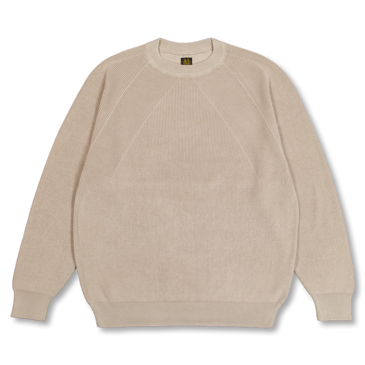 Batoner Caribbean Sea Island Cotton Signature Crew Neck Greige