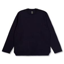 Batoner 32G Smooth Knit Long T-Shirt - Navy