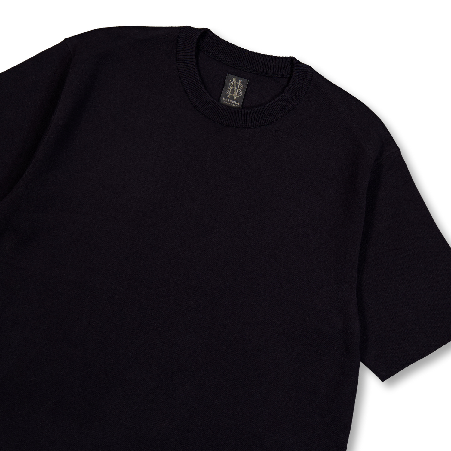 Batoner 32G Smooth Knit T-Shirt Black | Nitty Gritty