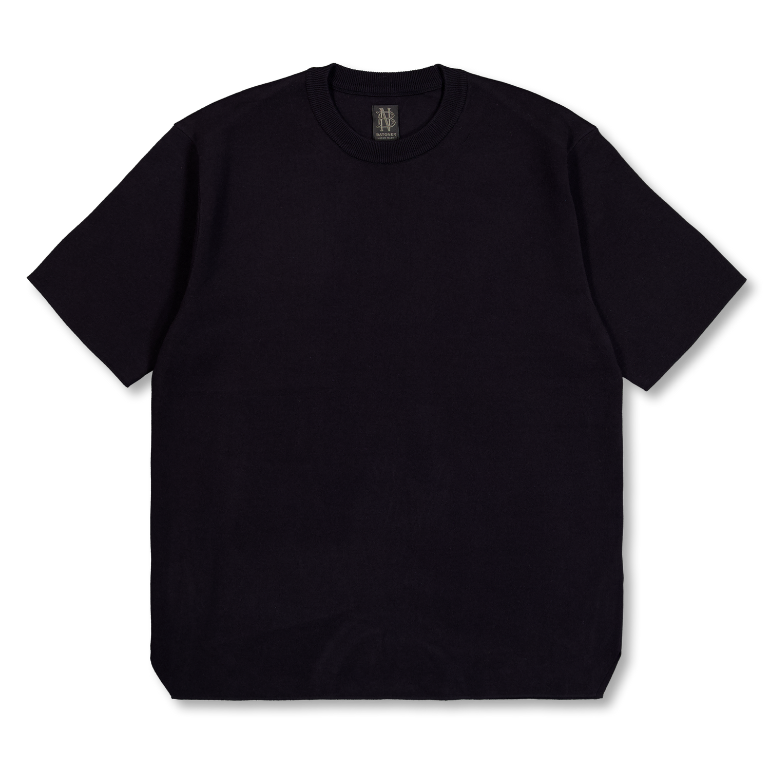 Batoner 32G Smooth Knit T-Shirt Black | Nitty Gritty