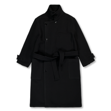 Lemaire Wrap Coat - Black