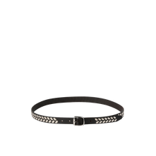 Lemaire Almond Stud Belt 20 - Dark Brown
