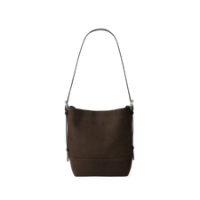 Lemaire Small Belted Tote - Ebony Brown
