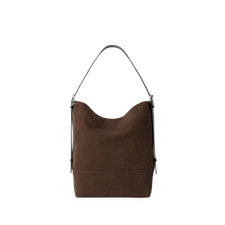 Lemaire Belted Tote Bag - Dark Chocolate