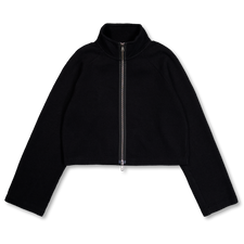 mfpen Cropped Leisure Zip Up - Black
