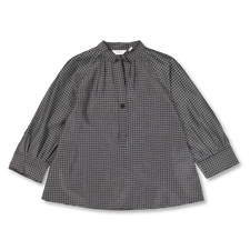 Toast                                              Catrin Cotton Silk Check Shirt - Ecru Soft Black
