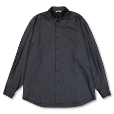 Auralee Super Light Wool Shirt - Top Charcoal