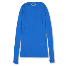 Auralee Super High Gauge Sheer RIb L/S Tee - Blue