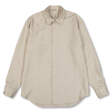 Auralee Super Light Wool Shirt - Top Beige