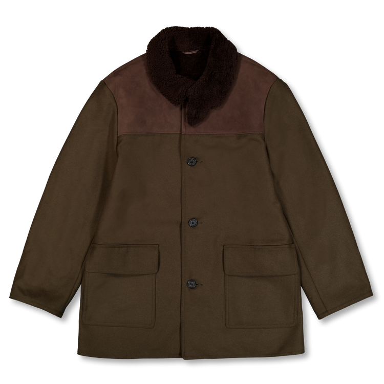 Niceness GREGORY Refined Mouton Donkey Coat Olive Drab | Nitty Gritty
