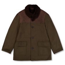 Niceness GREGORY Refined Mouton Donkey Coat - Olive Drab