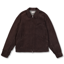 Niceness S.JETT Silk Corduroy Short Blouson - Brown