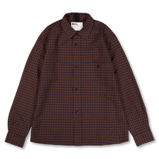 Margaret Howell MHL Overall Shirt - Chestnut / Ink