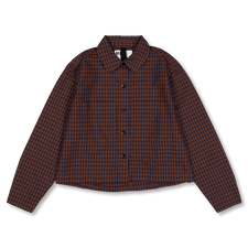 Margaret Howell MHL Double Pocket Shirt - Chestnut / Ink