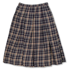 Margaret Howell Darted Full Skirt - Navy / Ecru / Mineral