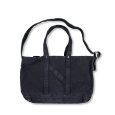 Niceness L.LESH Aged-Effect Shoulder Tote Bag - Black