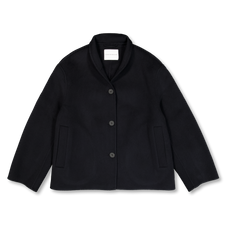 Studio Nicholson Rhine Stand Collar Double Faced Jacket - Darkest Navy