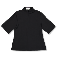 Studio Nicholson Taler High Neck Top - Black