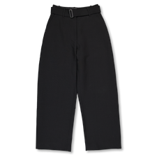Studio Nicholson Chatto Belted Round Leg Pant - Black