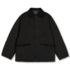 Conkers Blanket Jacket Cotton Dry Wax - Black