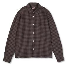 Conkers Relaxed Farmer Shirt Dishcloth Linen - Dusk