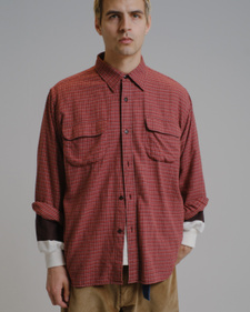 Nitty Gritty® Worldwide Checked Box Fit Shirt - Red
