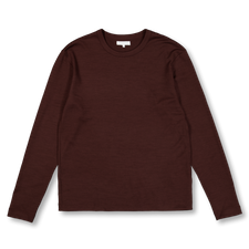 Lady White Co. L/S Wool Carlen T-shirt - Brown