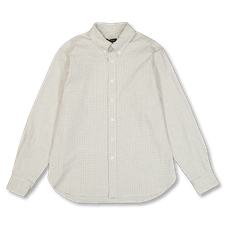 Evan Kinori                                        Button Down Collar Shirt - Natural Black