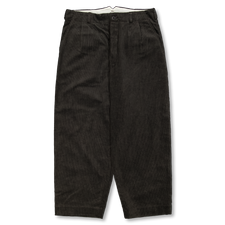 Evan Kinori                                        Two Pleat Pant - Charcoal