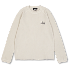 Stüssy Raglan Thermal Basic Stock - Bone