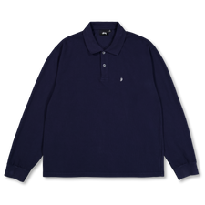 Stüssy LS Classic Pique Polo - Navy
