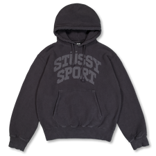Stüssy Block Sport Gar. Dyed Hood - Faded Black