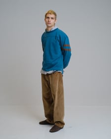Nitty Gritty® Worldwide Striped Football Jersey - Teal/Moss