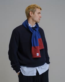Nitty Gritty® Worldwide Cotton Sport Scarf - Maroon/Deep Ocean