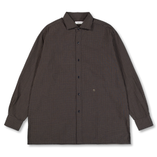 Nanamica Micro Plaid Wind Shirt - Navy