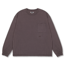 Nanamica OOAL Long Sleeve Pocket Tee - Charcoal