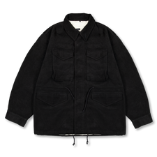 Nanamica Synthetic Leather Field Jacket - Black