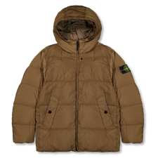 Stone Island Cinkle Reps Hooded Down Jacket 4100037 - Umber