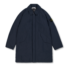 Stone Island Micro Twill Long Coat 7100002 - Navy Blue